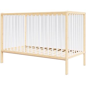 Premiers Moments Lit bebe evolutif en bois blanc et pin - 120x60 cm