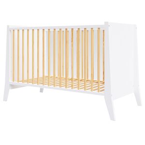 Premiers Moments Lit bebe evolutif en bois blanc et pin - 120x60 cm