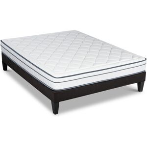 Bellecour Ensemble 140x200 Matelas Ressorts + Sommier Bois