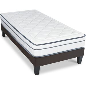 Bellecour Ensemble 90x190 Matelas Ressorts + Sommier Bois