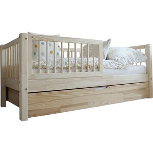 Tendresse de bebe Lit 90x190 barriere sommier et tiroir inclus naturel