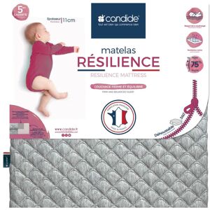 Candide Matelas Resilience 360° bebe gris 70x140 cm