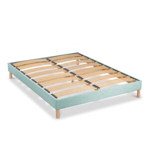 Bellecour Sommier a lattes en bois 140x200 Coloris Vert Pastel Livre en kit