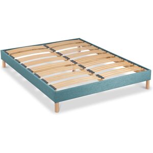 Bellecour Sommier a lattes en bois 140x200 Coloris Vert d'Eau Livre en kit