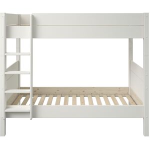 Alfred et Compagnie  Lit superpose separable pin massif blanc 90x200 H174cm