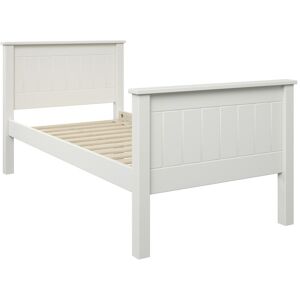 Alfred et Compagnie  Lit enfant pin massif blanc 90x190