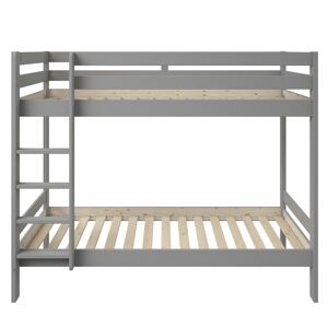 Alfred et Compagnie  Lit superpose pin massif gris 90x200