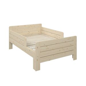 Alfred et Compagnie  Lit evolutif pin massif coloris naturel 90x140-200