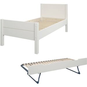 Alfred et Compagnie  Lit enfant et lit gigogne pin massif blanc 90x200