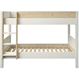 Alfred et Compagnie  Lit superpose separable pin massif blanc bois 90x200 H153cm