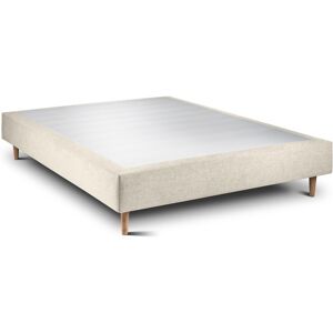 Sommeil de Plomb Sommier Tapissier Tissu Beige clair 140x200