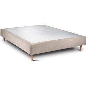 Sommeil de Plomb Sommier Tapissier Tissu Beige brun 140x190