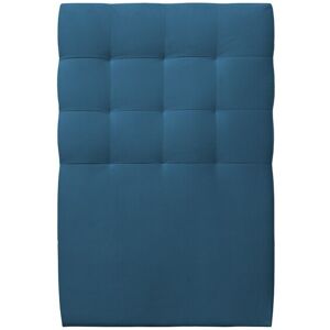 Sommeil de Plomb Tete de lit Capitonnee Velours Bleu ocean 90x120