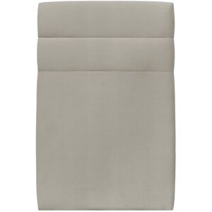 Sommeil de Plomb Tete de lit Lignes Velours Taupe 90x120