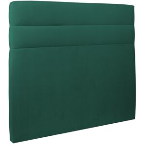 Sommeil de Plomb Tete de lit Lignes Velours Vert 150x120