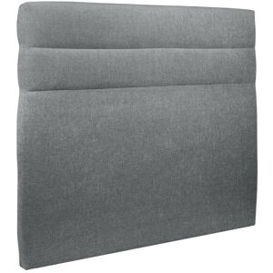 Sommeil de Plomb Tete de lit Lignes Tissu Gris anthracite 150x120