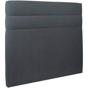 Sommeil de Plomb Tete de lit Lignes Velours Gris anthracite 150x120