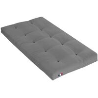 Idliterie Matelas futon Coton Gris Clair 90×190