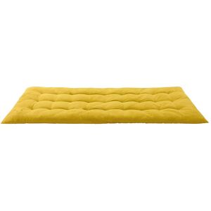 Maisons du Monde Matelas de sol en coton jaune 90x190