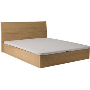 CAMIF Lit coffre avec tête de lit effet bois clair 160 x 200 cm - Publicité CAMIF Lit coffre avec tête de lit effet bois clair 160 x 200 cm - Publicité