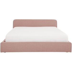 IDIMEX Lit double en tissu rose rembourré, avec sommier, 140 x 190 cm - Publicité IDIMEX Lit double en tissu rose rembourré, avec sommier, 140 x 190 cm - Publicité