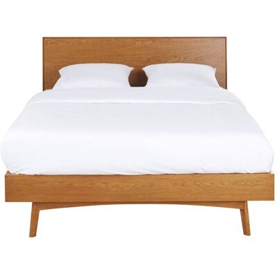 Maisons du Monde Lit vintage en bois 140x200 avec sommier à lattes - Publicité Maisons du Monde Lit vintage en bois 140x200 avec sommier à lattes - Publicité