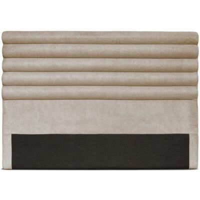 Usinestreet Tête de lit en tissu - beige - 140 cm - Publicité Usinestreet Tête de lit en tissu - beige - 140 cm - Publicité