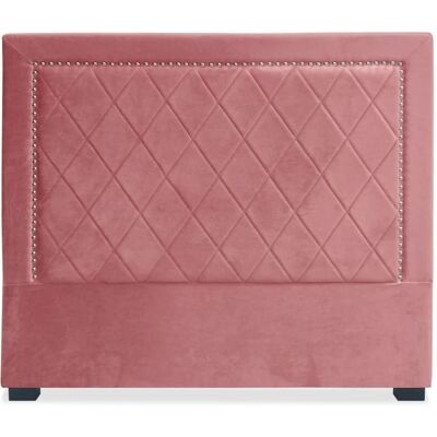 Menzzo Tête de lit 140cm velours rose - Publicité Menzzo Tête de lit 140cm velours rose - Publicité
