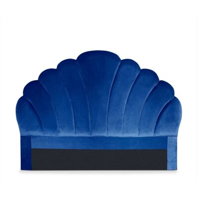 Menzzo Tête de lit 140 cm velours bleu - Publicité Menzzo Tête de lit 140 cm velours bleu - Publicité
