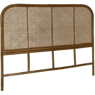 Sweeek - Tête de lit en rattan naturel et canne - Style bohème chic - Publicité Sweeek - Tête de lit en rattan naturel et canne - Style bohème chic - Publicité