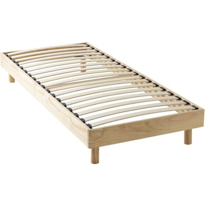 Terre de Nuit Sommier kit en bois massif 13 cm naturel 90x190 - Publicité Terre de Nuit Sommier kit en bois massif 13 cm naturel 90x190 - Publicité