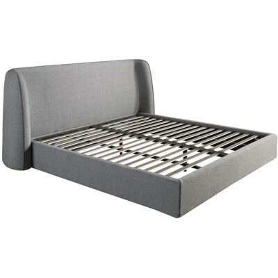 Angel Cerda Lit en tissu gris foncé - Publicité Angel Cerda Lit en tissu gris foncé - Publicité
