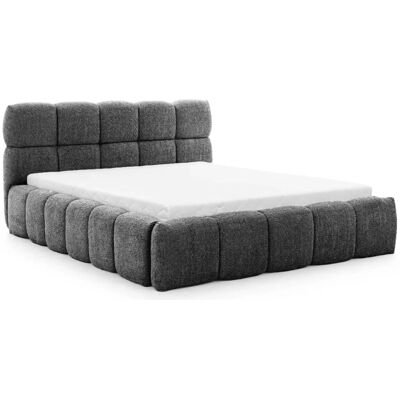 Casanova Paris Lit coffre tissu bouclette 160x200cmcm gris foncé - Publicité Casanova Paris Lit coffre tissu bouclette 160x200cmcm gris foncé - Publicité