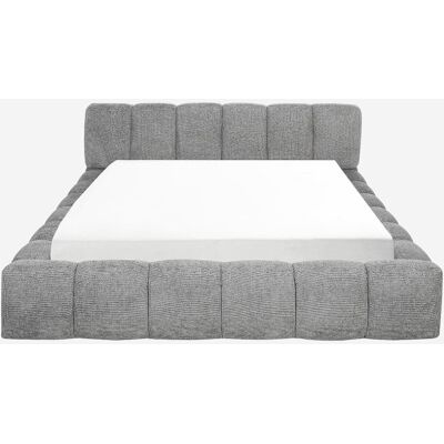Habitat Lit coffre 180 x 200 cm en tissu chenille - gris galet - Publicité Habitat Lit coffre 180 x 200 cm en tissu chenille - gris galet - Publicité