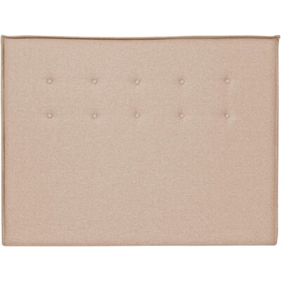 NATYAL Tête de lit tapissée capitonnée pour lit de 150cm beige sable - Publicité NATYAL Tête de lit tapissée capitonnée pour lit de 150cm beige sable - Publicité