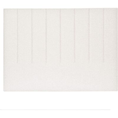 NATYAL Tête de lit tapissée pour lit de 150cm rayures verticales blanc cassé - Publicité NATYAL Tête de lit tapissée pour lit de 150cm rayures verticales blanc cassé - Publicité