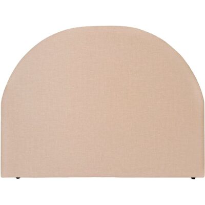 NATYAL Tête de lit tapissée matelassée courbe pour lit de 150cm beige sable - Publicité NATYAL Tête de lit tapissée matelassée courbe pour lit de 150cm beige sable - Publicité