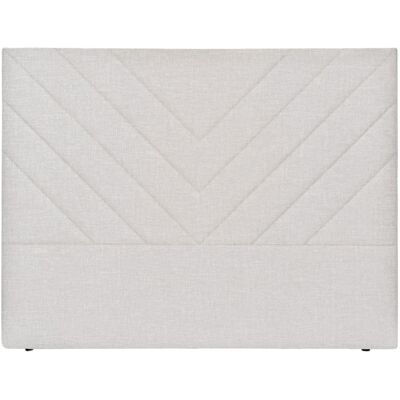 NATYAL Tête de lit tapissée pour lit de 150cm style moderne gris perle - Publicité NATYAL Tête de lit tapissée pour lit de 150cm style moderne gris perle - Publicité