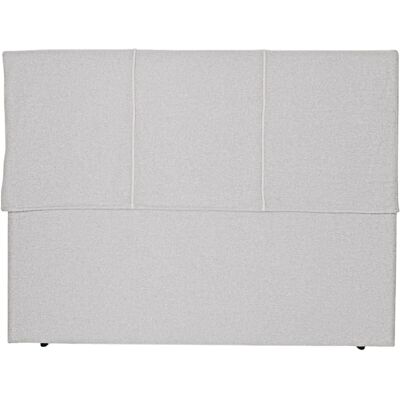 NATYAL Tête de lit tapissée déhoussable pour lit de 150cm gris perle - Publicité NATYAL Tête de lit tapissée déhoussable pour lit de 150cm gris perle - Publicité