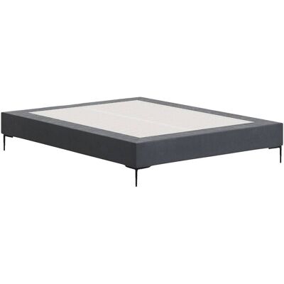 Habitat Sommier tapissier à lattes en tissu - 160 x 200 cm - gris anthracite - Publicité Habitat Sommier tapissier à lattes en tissu - 160 x 200 cm - gris anthracite - Publicité