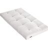 Terre de Nuit Matelas futon coton traditionnel, 13cm ecru 90x190