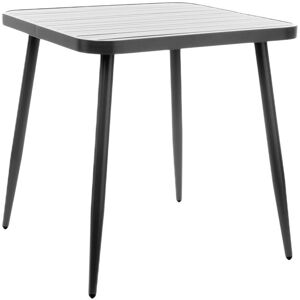 Hellin Table de jardin carree en aluminium L75