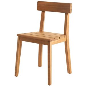 Hannun Ensemble de 2 chaises d'exterieur en bois d'iroko durable