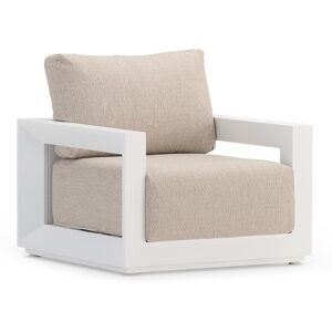 Defora Home Pack 2 fauteuils jardin aluminium blanc