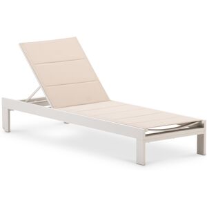 Defora Home Pack 2 chaises longues de jardin aluminium moka