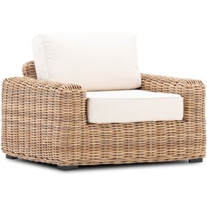 Defora Home Fauteuil jardin rotin synthetique couleur naturel