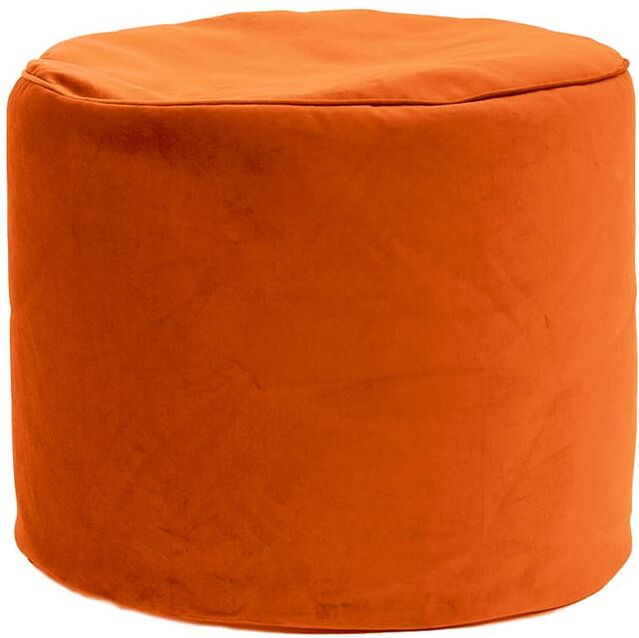 Jumbo Bag Pouf rond d'intérieur en velours terracotta