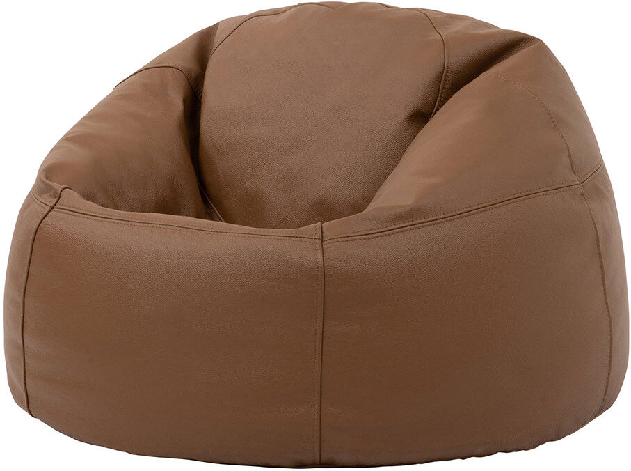 Icon Pouf cuir marron