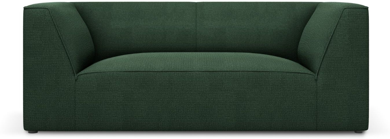 Micadoni Home Canapé 2 places en tissu structurel vert