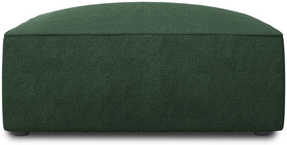 Micadoni Home Pouf 1 place en tissu structurel vert